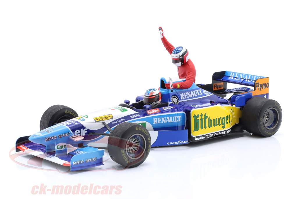 M. Schumacher Benetton B195 #1 5th Canadian GP Alesi Taxi Formula 1 1995 1:18 Minichamps