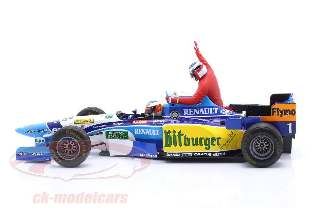 M. Schumacher Benetton B195 #1 5e Canadees GP formule 1 Wereldkampioen 1995 1:18 Minichamps