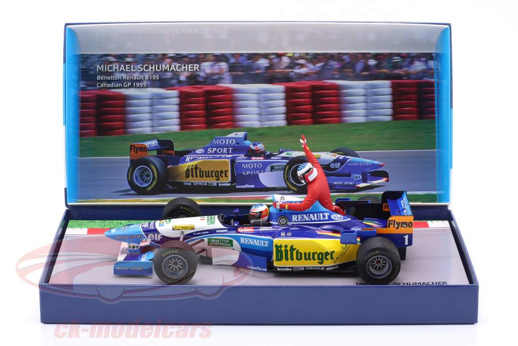 M. Schumacher Benetton B195 #1 5th Kanada GP Alesi Taxi Formel 1 1995 1:18 Minichamps