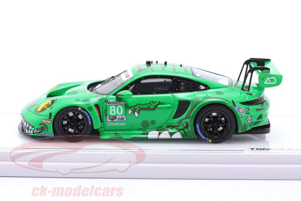 Porsche 911 (992) GT3 R #80 12h Sebring IMSA 2023 REXY AO Racing 1:43 TrueScale