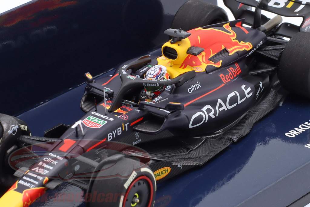 M. Verstappen Red Bull RB18 #1 vinder USA GP formel 1 Verdensmester 2022 1:43 Minichamps