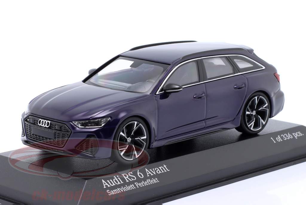 Minichamps 1:43 Audi RS 6 Avant Baujahr 2019 violett metallic  