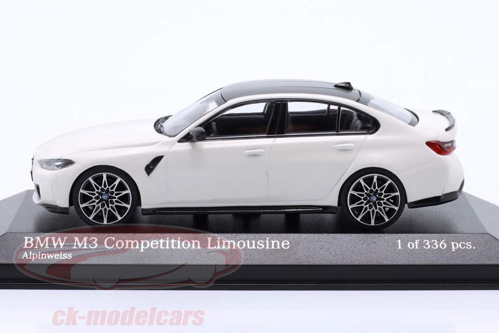 BMW M3 Competition (G80) 建設年 2020 アルペンホワイト 1:43 Minichamps