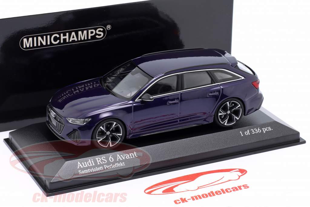 Minichamps 1:43 Audi RS 6 Avant Baujahr 2019 violett metallic 