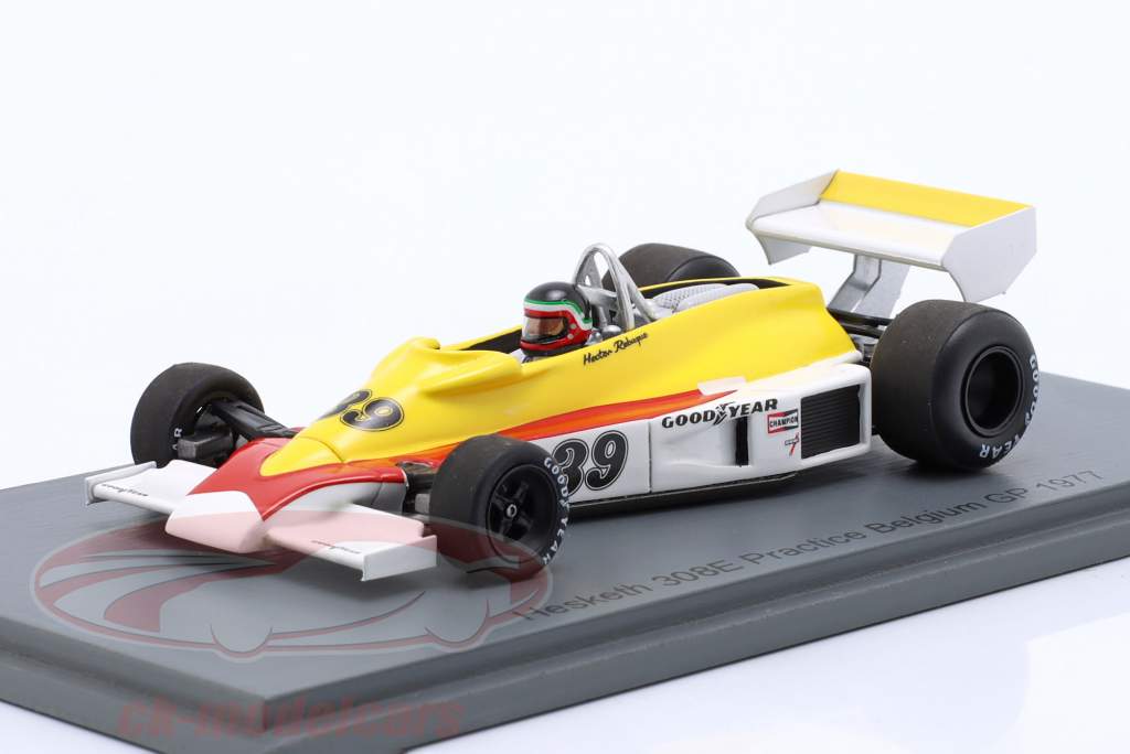 Hector Rebaque Hesketh 308E #39 Prática Belga GP Fórmula 1 1977 1:43 Spark
