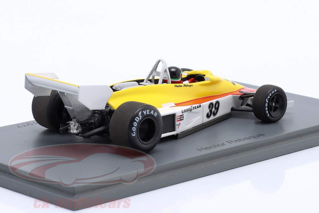 Hector Rebaque Hesketh 308E #39 Упражняться бельгийский GP формула 1 1977 1:43 Spark