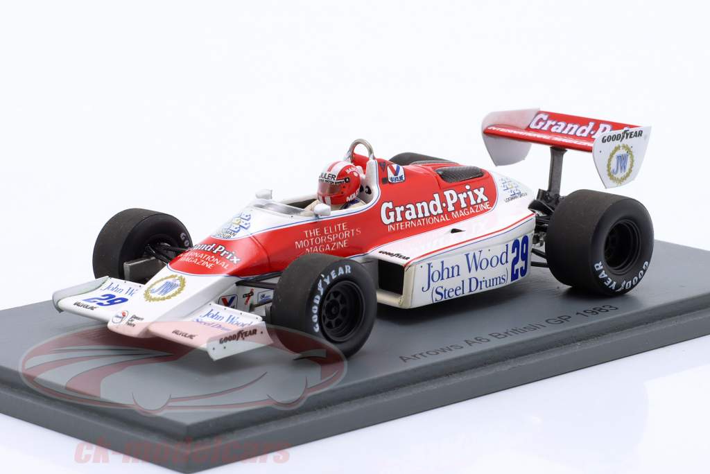 Marc Surer Arrows A6 #29 Британский GP формула 1 1983 1:43 Spark