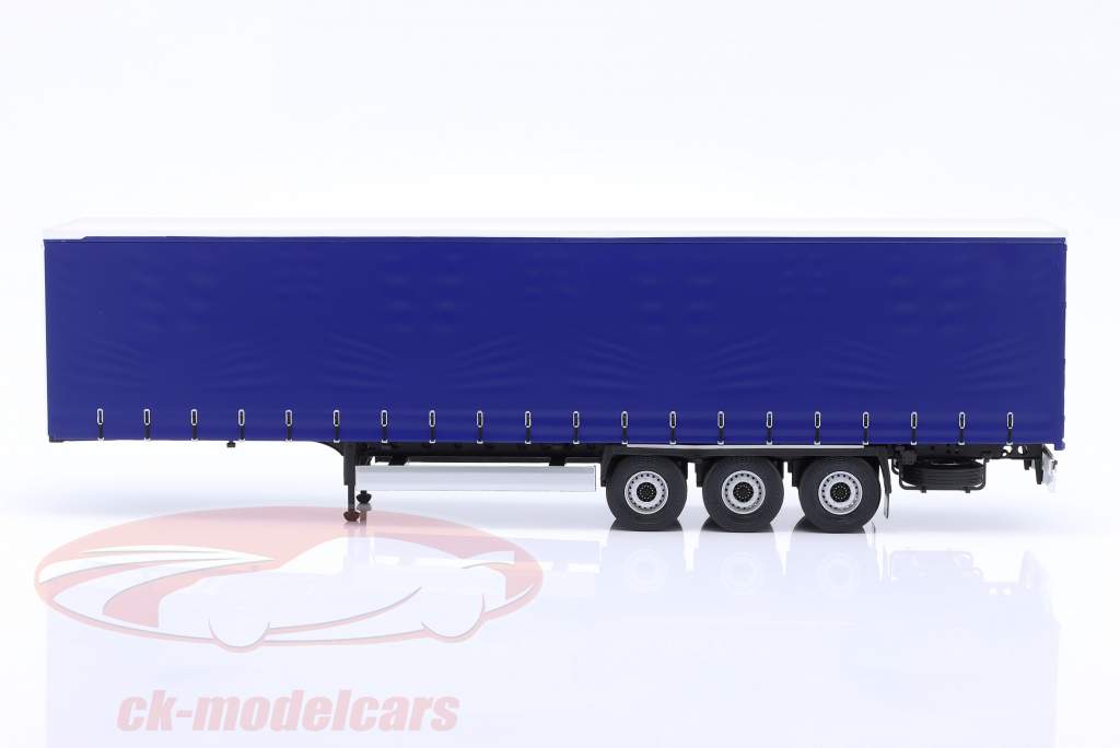 Solido 1:24 Planenauflieger Baujahr 2021 blau S2400504 Modellauto 