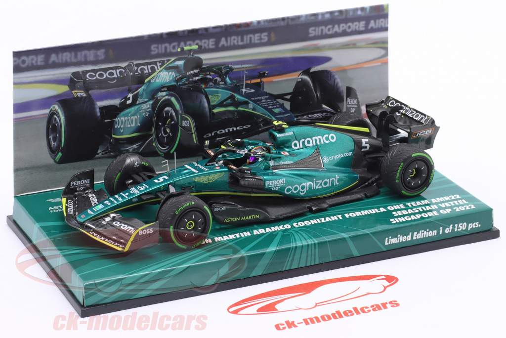 PMA 1/43 アストンマーティン F1 ベッテル 2022 シンガポール
