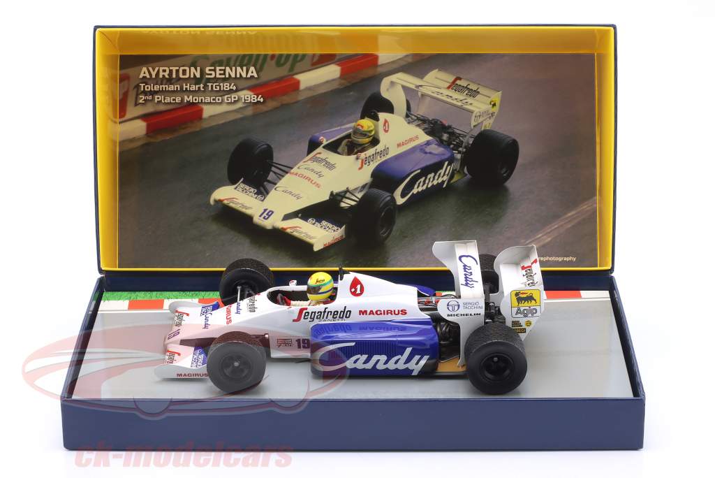 Minichamps 540308419 – Casque Ayrton Senna 1:8 – Premier GP Brésil 1984 – Modèle Collection Métal