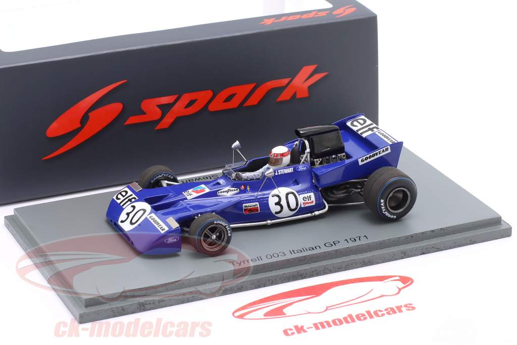 Modèle Réduit 1:43 SPARK Tyrrell 001 #10 F1 GP USA 1971 Peter Revson - Neuf