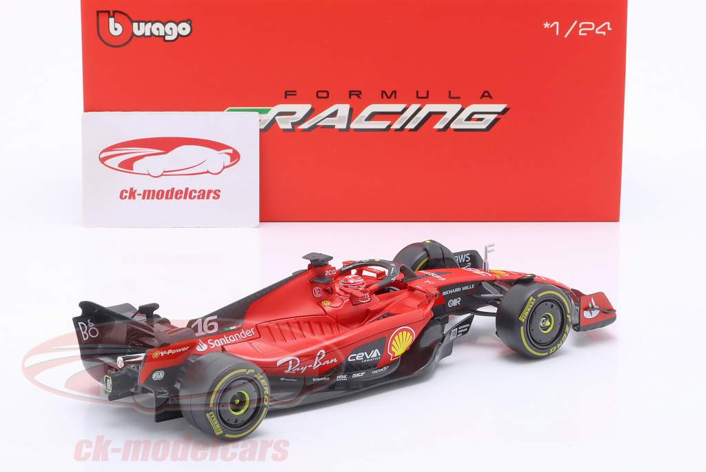 Bburago - Ferrari SF-23 Gift Pack - Set van 2 replica auto's in schaal 1:43 met SF-23 Leclerc Standard en Monza geleverd, officiële Ferrari-licentie, aanbevolen leeftijd: 3 jaar en ouder
