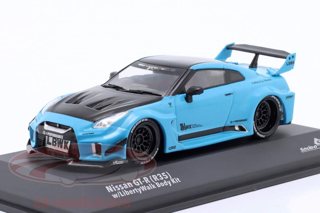 Solido 1:43 Nissan GT-R (R35) LBWK Body-Kit 2019 blue S4311209 model ...