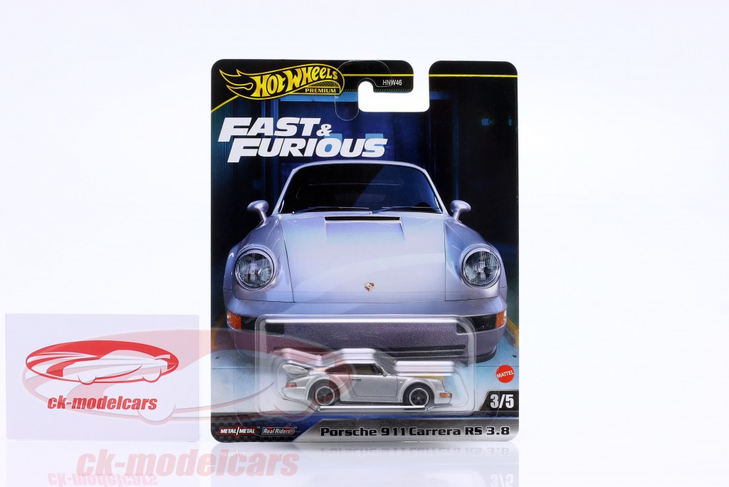 HotWheels 1:64 Porsche 911 Carrera RS 3.8 (Fast & Furious) 銀 
