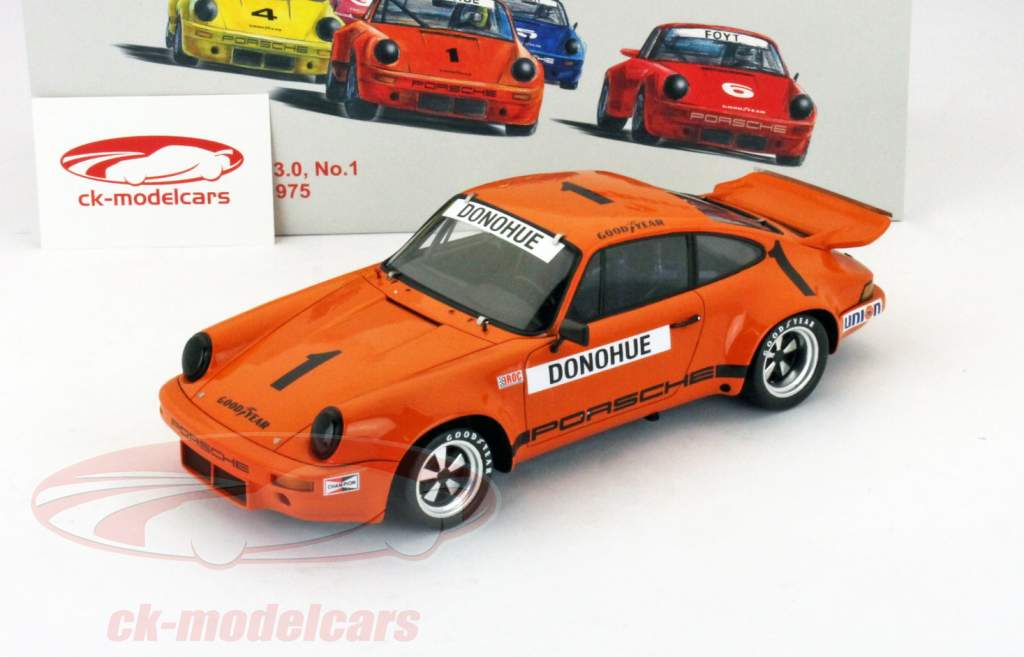 Spark 1:18 M. Donohue Porsche 911 RS 3.0 #1 Iroc Champion 1975 