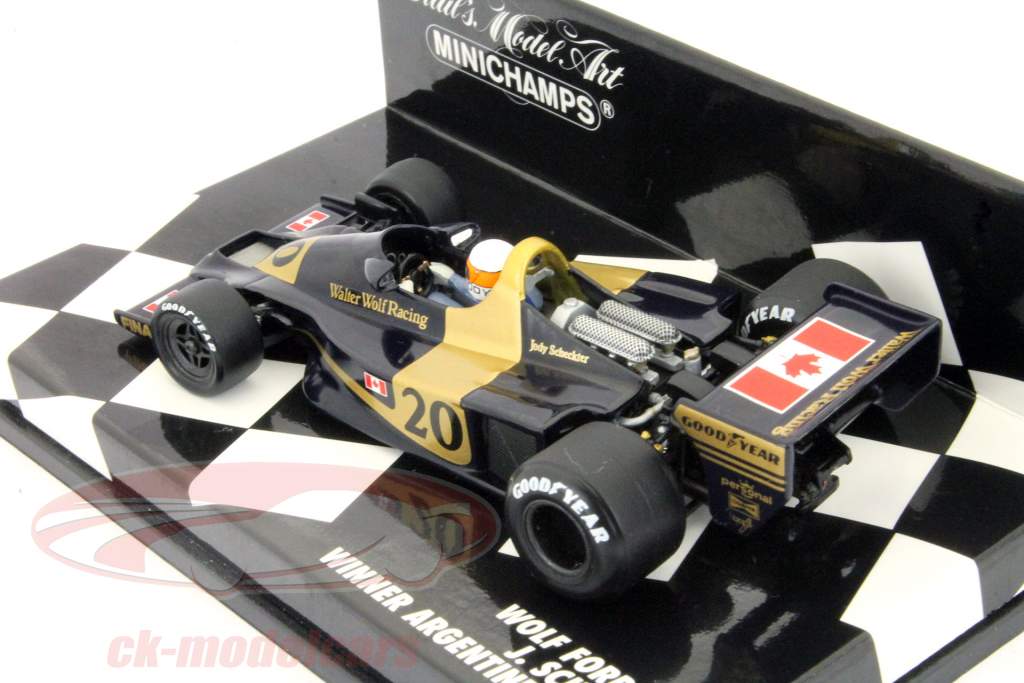 Minichamps 1:43 J. Scheckter Wolf Ford WR1 Winner Argentine GP 