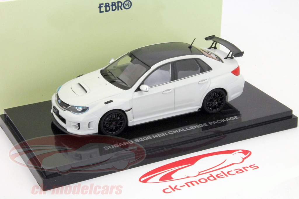 Ebbro 1:43 スバルS206 NBRチャレンジパッケージブラック/ホワイト