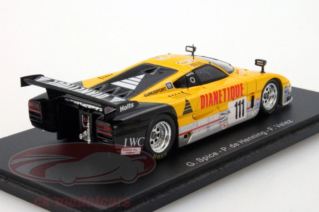 Spark S6804 - SPICE SE89C N°101 - 24H Du Mans 1989 - Velez/Adams - Échelle 1/43