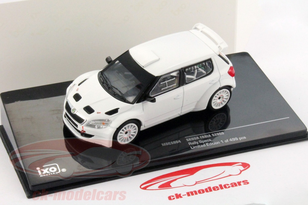 Ixo 1:43 Skoda Fabia S2000 Rallye de Suède N° 60 Ogier Ingrassia RAM486