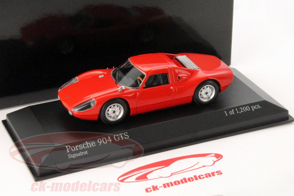 Minichamps 1/18 Porsche 904 GTS Rouge 1964, Occasion Sans Boîte, Essuie-glaces Manquants