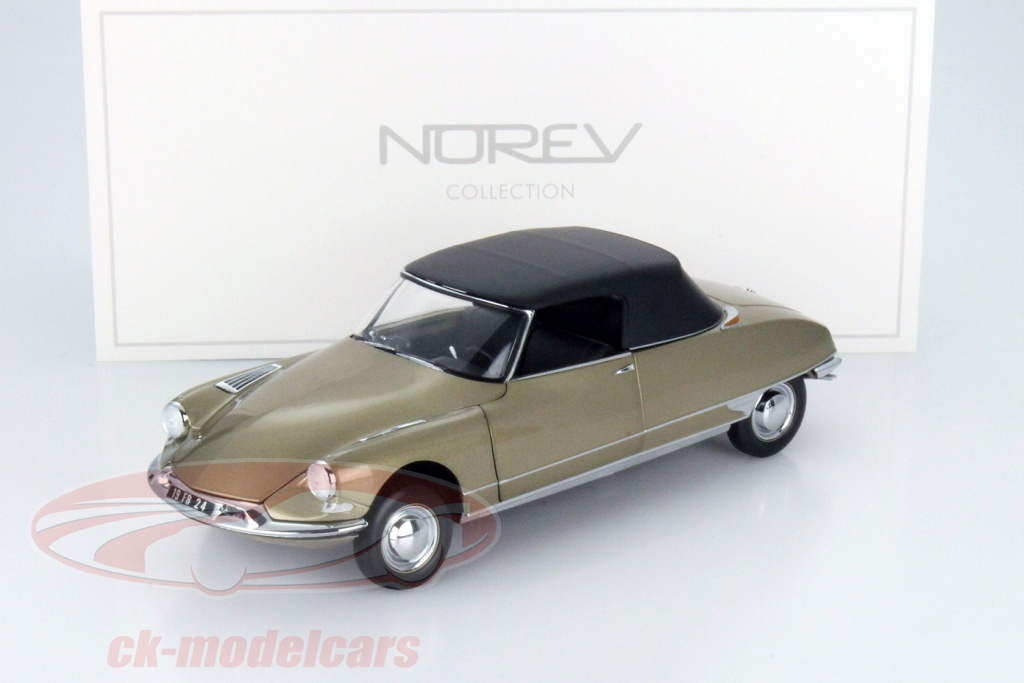Citroen DS 19 Cabrio 1961 carrare-weiß (hell-mint-grün) Norev 181562 in Citroen DS 19 Cabrio 1961 carrare-weiß (hell-mint-grün) Norev 181562 in