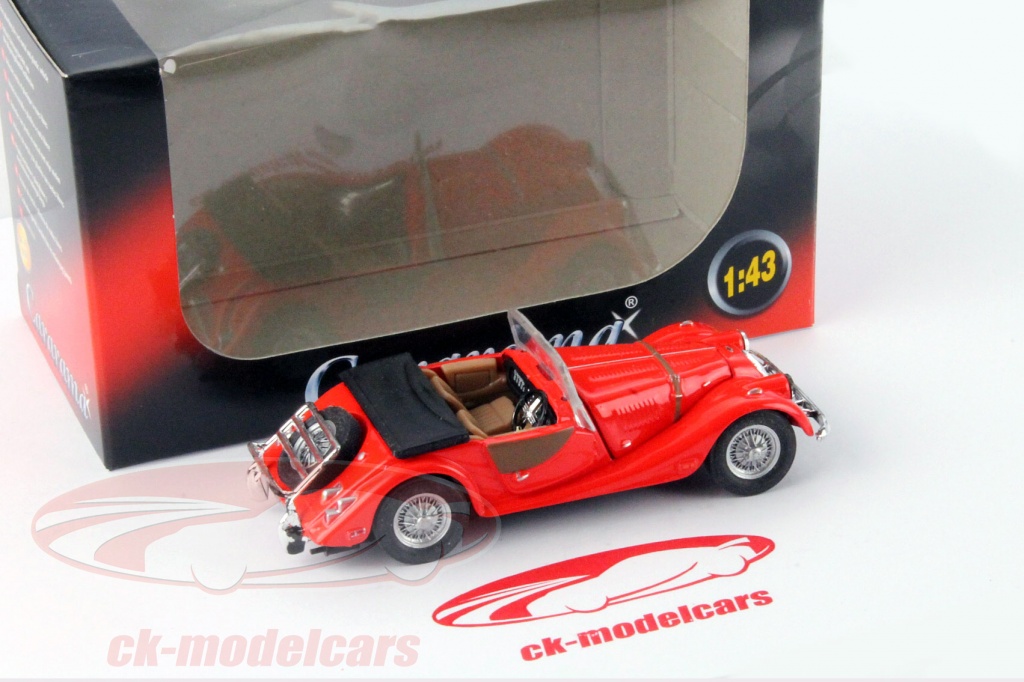 Maquette Voiture Vintage Morgan Plus Eight Rouge - Échelle 1/43, Cararama, Neuve