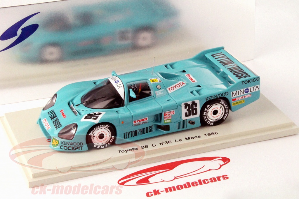 SPARK 1/43 S2352 Dome RC86C-L Toyota #36 24h Le Mans 1986 Nakajima Lees