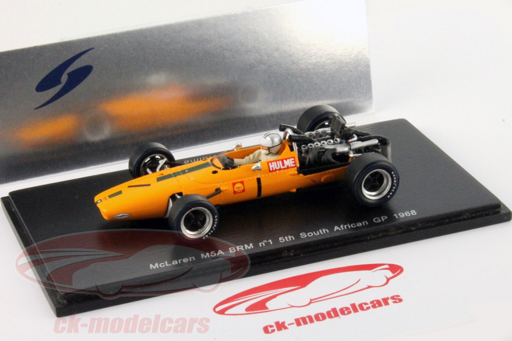 Miniature McLaren BRM N°1 1968 - Création RD Marmande, échelle 1/43, Bois
