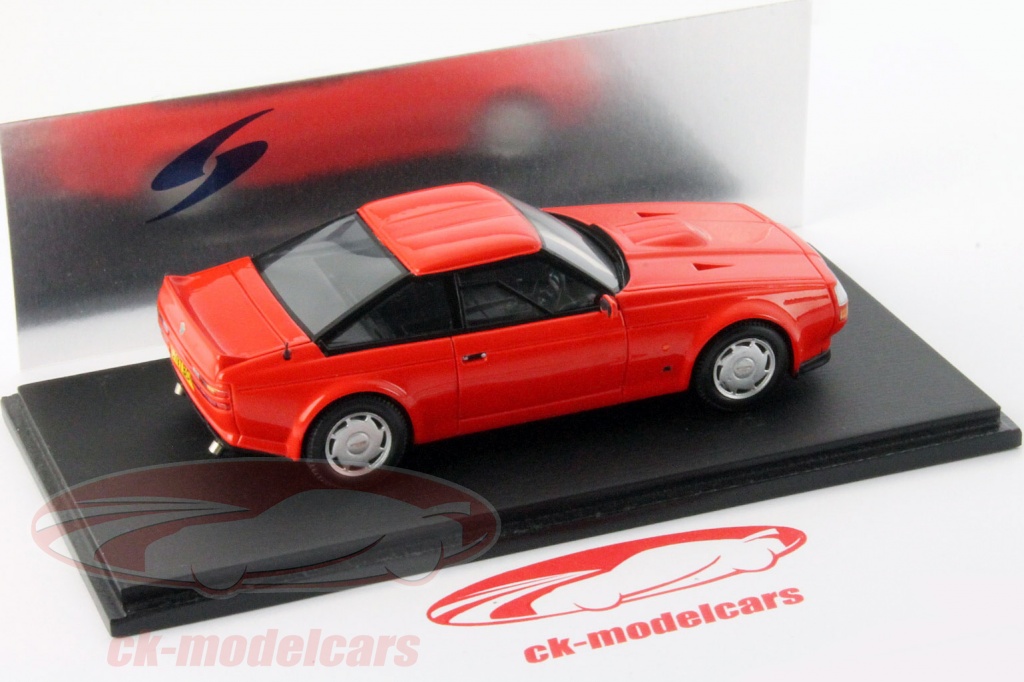 Spark S2157 Aston Martin Vantage Zagato 1987 Rouge – 1/43 état Très Bon