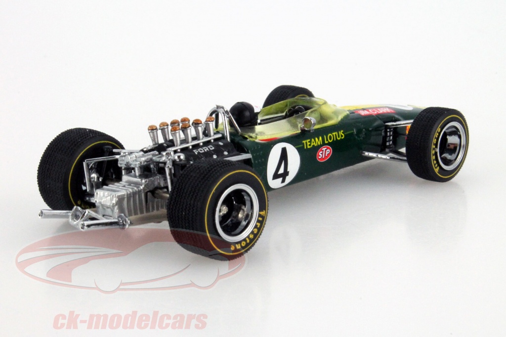 Miniature GP Replicas Lotus F1 43, 1/18e, GP D'Afrique Du Sud 1967, Clark, Avec Présentoir