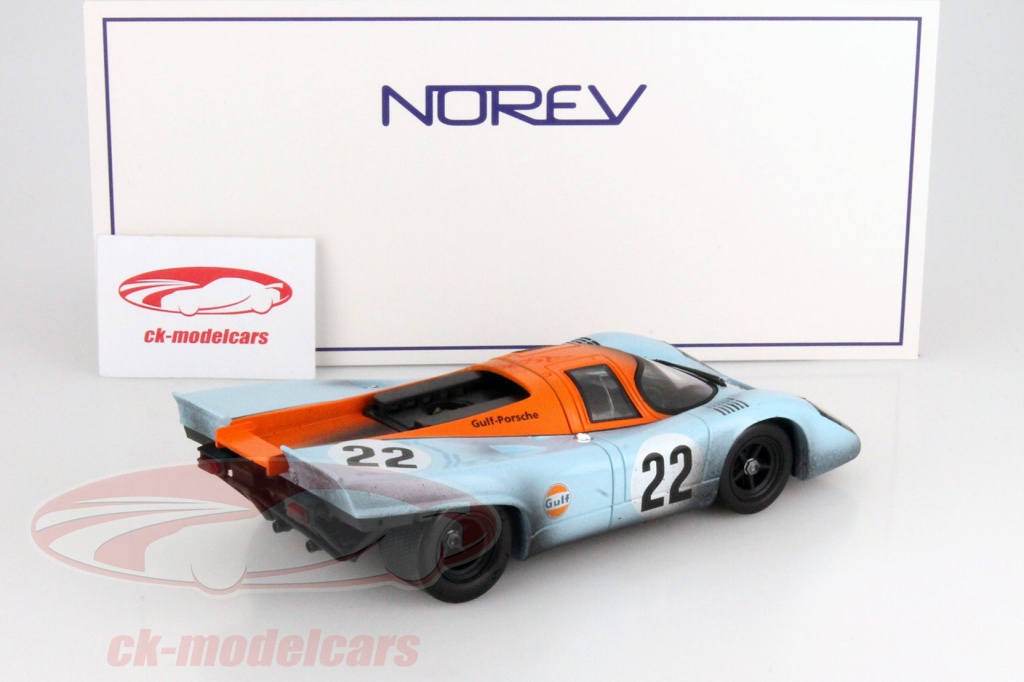 Norev - 187580j - Porsche - 917 K - Gp De Magny Cours 1970 - chelle 1/18 - Jeux - Jouets