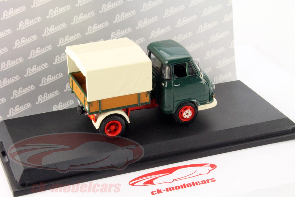 Schuco 1/43 - Hanomag Kurier 1958 Dépanneuse - Bleu/blanc/noir - Réf. 03245