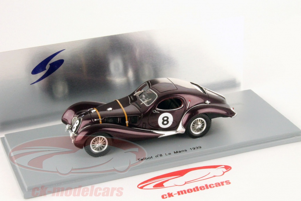 Top Model SB 1/43 - Talbot Lago T26 GS Le Mans 1953 N°8 - Modélisme