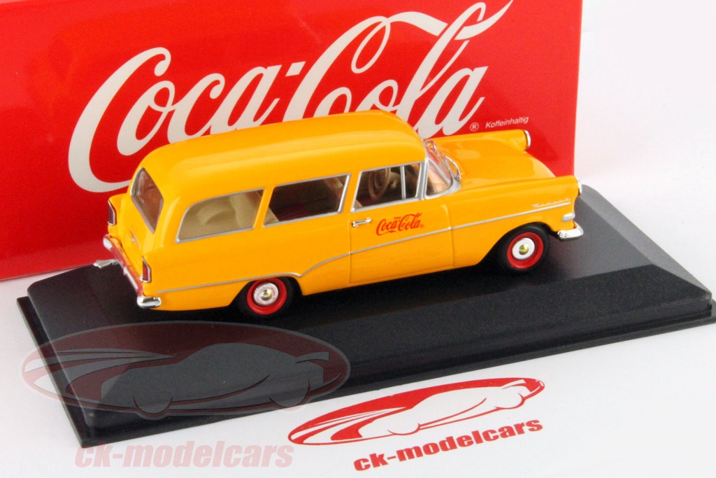 Diecast model cars Opel Rekord 1/43 Minichamps a caravan blue 1962