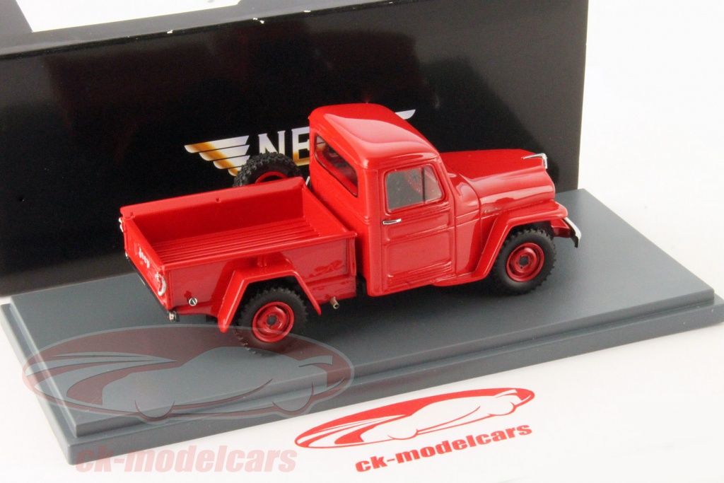 WILLYS: A 1:43 scale resin Willys Jeep Station Wagon 1954 (NEO44644) - Current price: $5