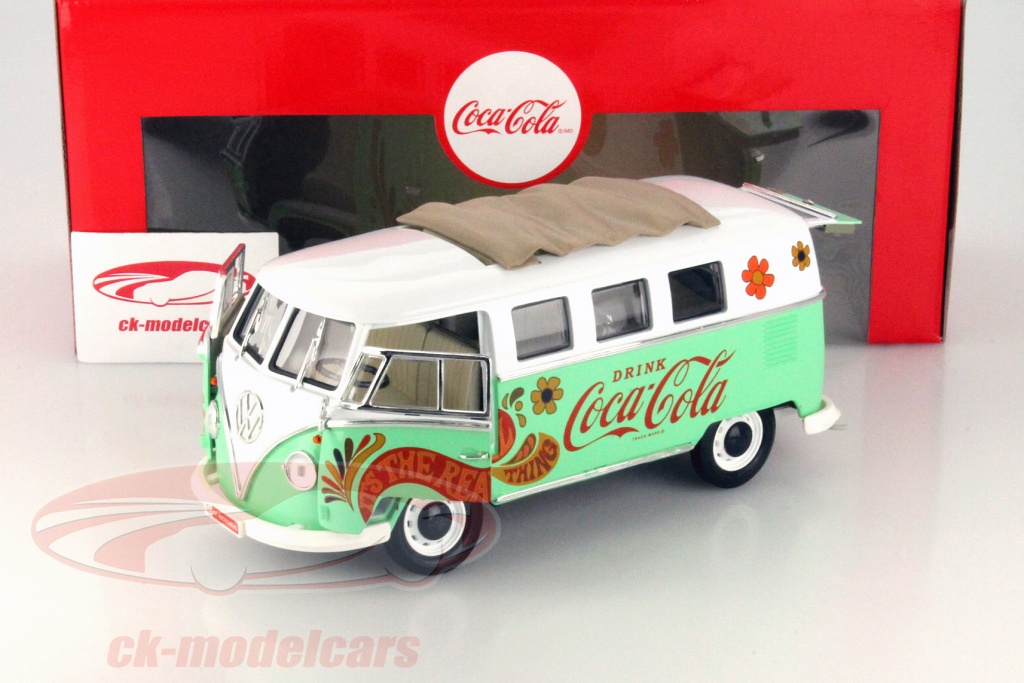 Camion Volkswagen T1 Coca-Cola 1962 Miniature 1/43 - Métal, Couleur Blanc Et Rouge, Neuf Sous Boîte
