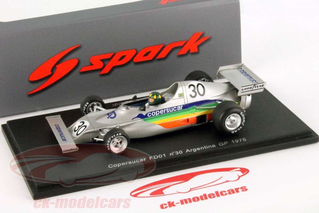 Miniature SPARK Copersucar F5 Fittipaldi 1/43 GP USA 1977, Résine Prévente