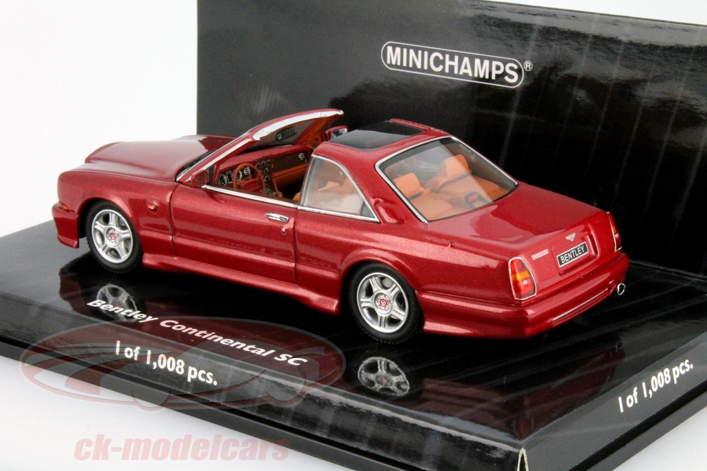 BENTLEY CONTINENTAL R 1996 Rouge MINICHAMPS 1:43