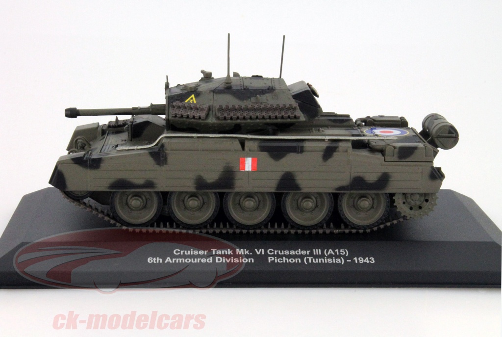 Modèle Réduit 1/43 Crusader MK III WWII - IXO/ALTAYA - Tunisie 1943 - Très Bon État