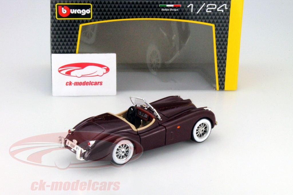 Voiture Miniature Jaguar XX 120 (1948) 1/24 – Burago – Verte – Collection