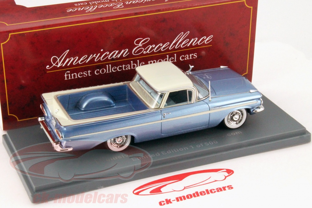 Spark 1:43 Chevrolet Impala El Camino année 1959 bleu / blanc S2906