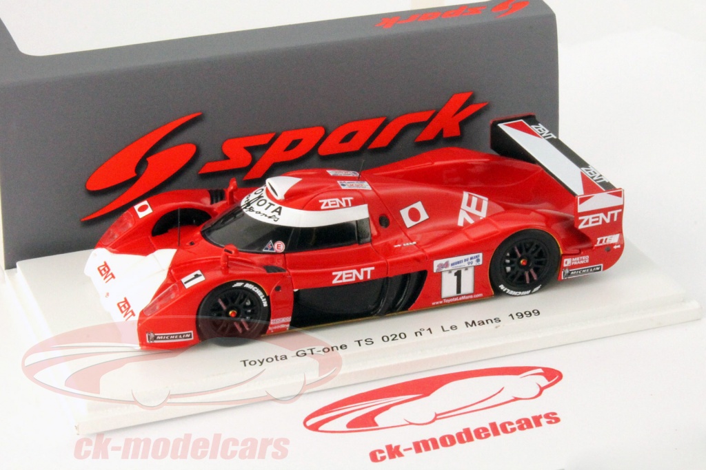 Miniature Toyota TS020 GT-One N°28 – 24 Heures Du Mans 1998, échelle 1/43 Par HPI RACING (réf 8142)