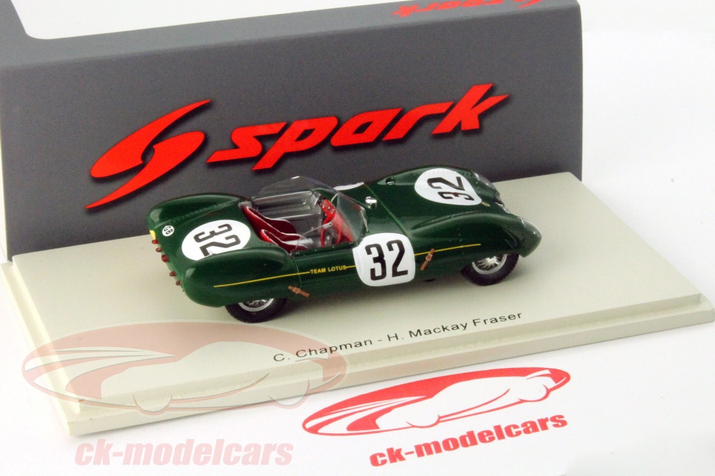 Miniature Spark Lotus XI #36 – 7e Aux 24 Heures Du Mans 1956 – Échelle 1/43