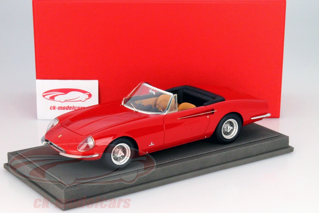 Ferrari 365 California 1966 - Rouge - BBR 1/18 - Modèle Résine - Neuve