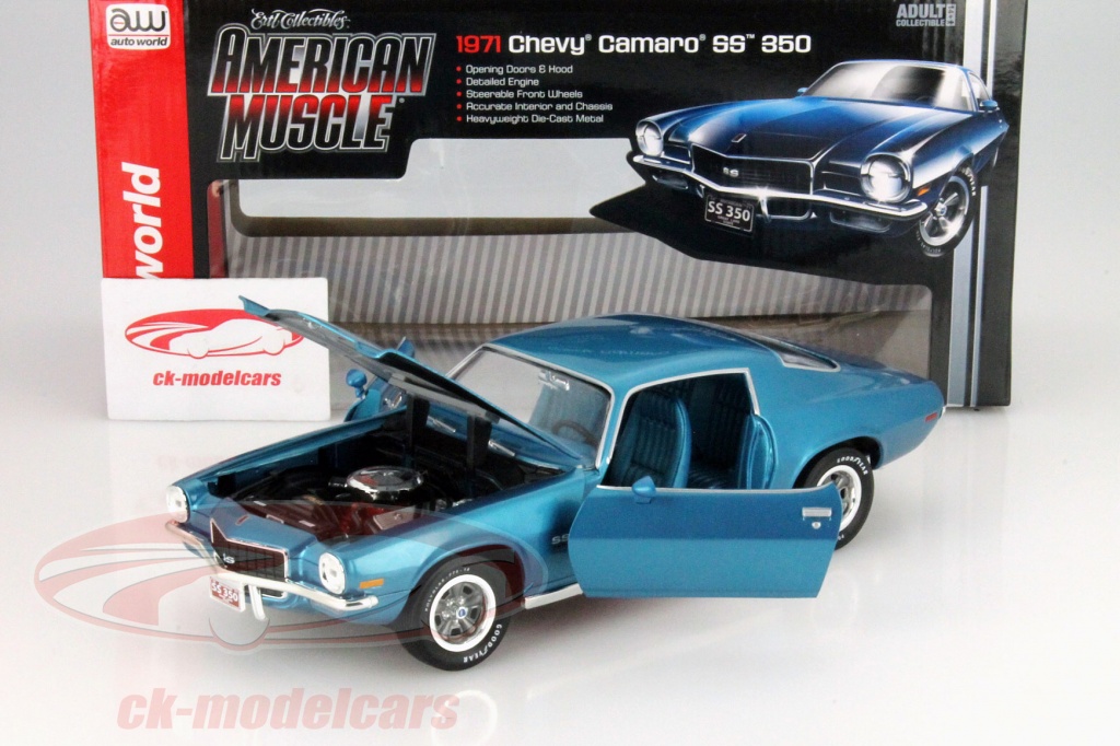 Modello Auto Diecast 1:18 Auto World – Chevrolet Corvette Cabrio 1962 – ERTL American Muscle