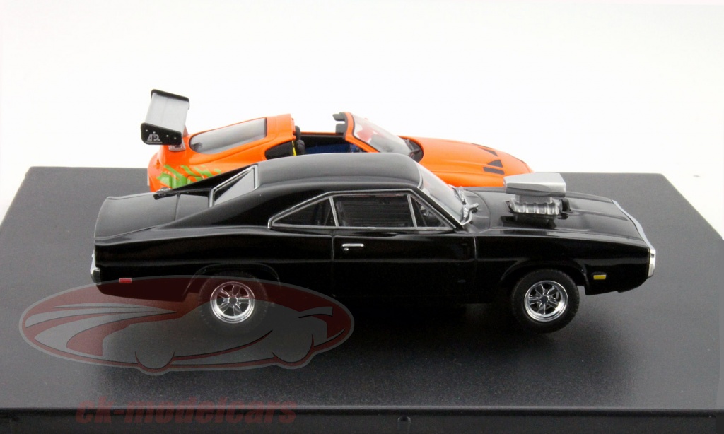 Greenlight 1:43 2-Car Set Dodge Charger, Toyota Supra Fast and 