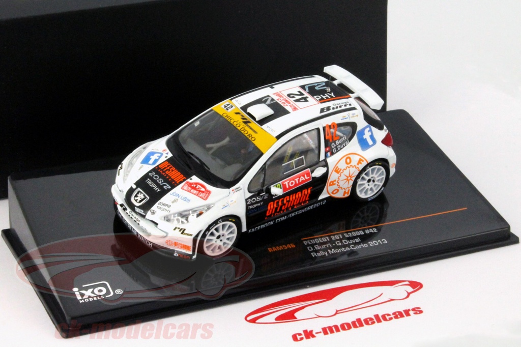 Peugeot 207 S2000 #6 Rallye Monte-Carlo 2010 – Sarrazin/Renucci – Ixo 1/43 Altaya