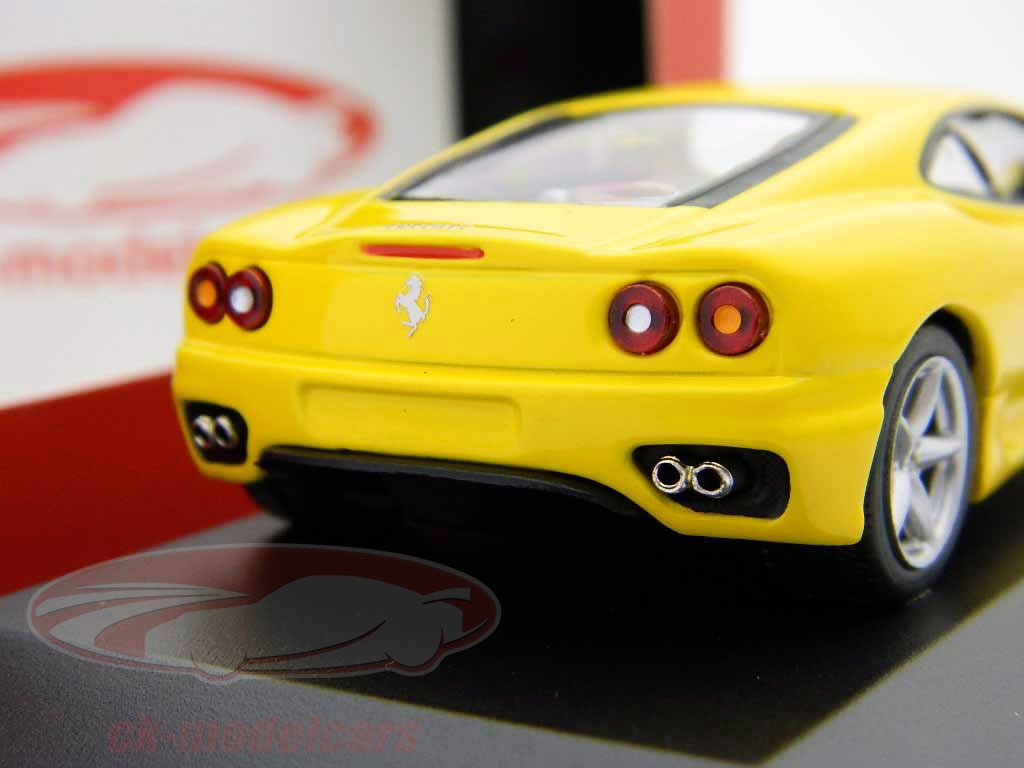 Voiture Burago 1/18 FERRARI 360 MODENA 1999 - Miniature Jaune 1/18 BURAGO - Collection Voiture Sport Modèle Réduit Ferrari 1999