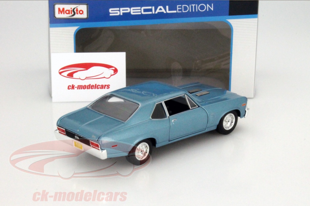 Maisto 124 Se (A) - 1970 Chevrolet Nova Ss - Matte Light Green Buy, Best Price in Arabia