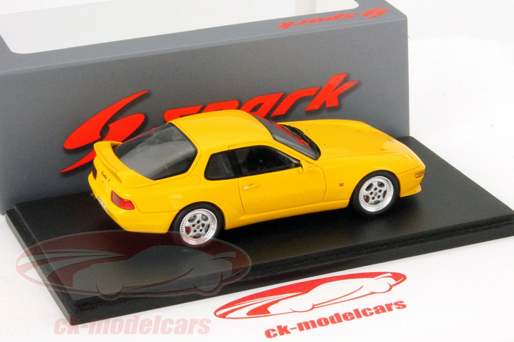 PORSCHE 928 GTS jaune 1992 SPARK 1/43